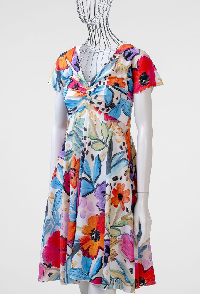 Blumenkleid Renette Kurras Kollektion Frührahr-Sommer 2026