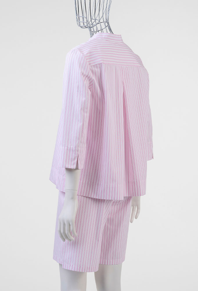 Streifenbluse rosa Renette Kurras Kollektion Frührahr-Sommer 2026